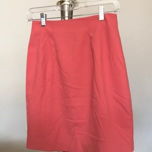Salmon Above The Knee Skirt